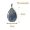 pendentif fluorite dimensions 3 cm 2 cm