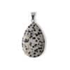 pendentif jaspe dalmatien pierre naturelle