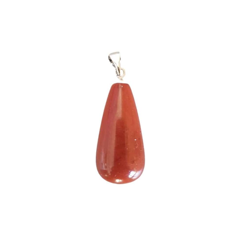 pendentif jaspe rouge