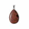 pendentif obsidienne acajou pierre naturelle