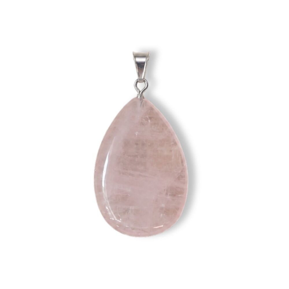 pendentif quartz rose pierre naturelle