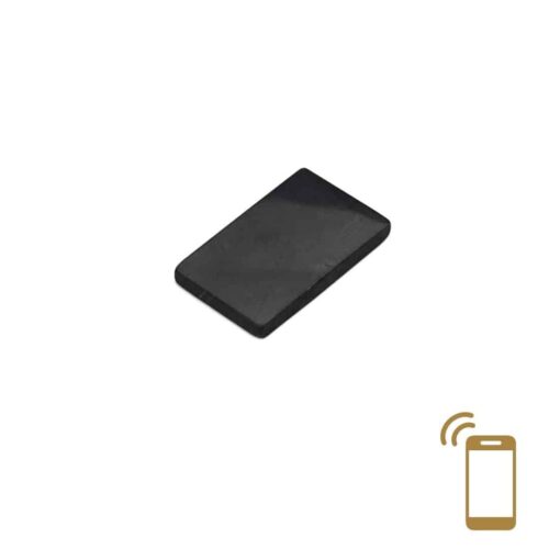 Shungite - plaquette rectangle de téléphone
