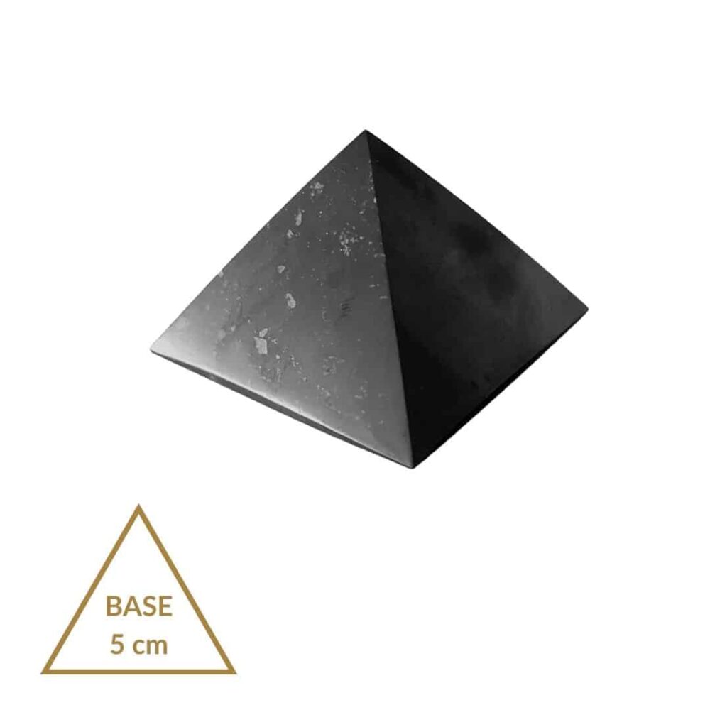 Pyramide de Shungite - 5cm ( à la base)