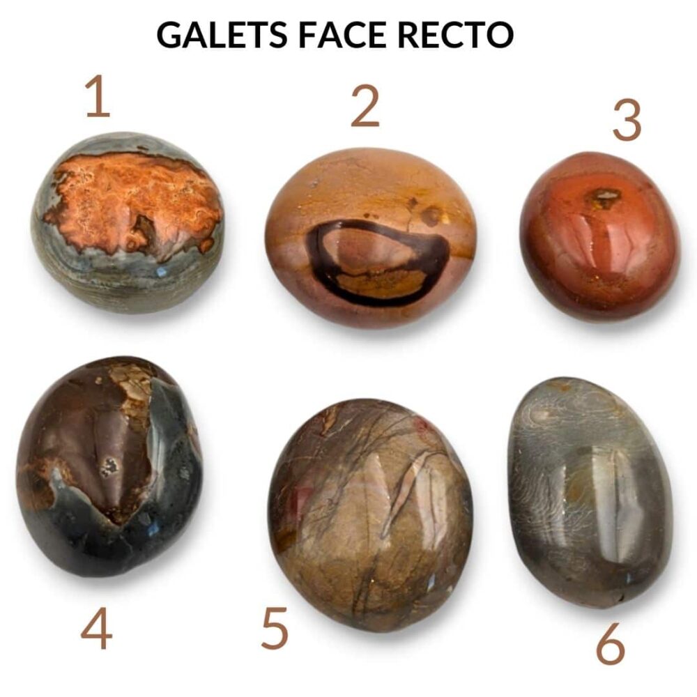 Galet Jaspe polychrome