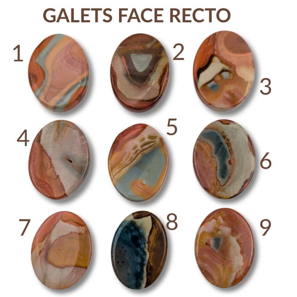 galet jaspe polychrome