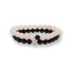 bracelet couple rose et noir