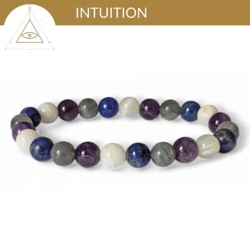 bracelet intuition pierres naturelles pierre de lune labradorite lapis lazuli amethyste pour developper son intuition