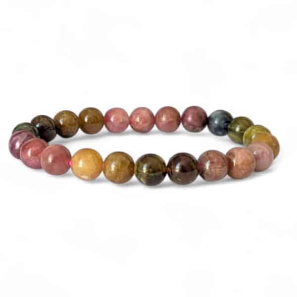 bracelet tourmaline multicolore 8mm (4)