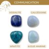 quelle pierre pour mieux communiquer calcedoine sodalite aigue marine apatite expression orale et confiance en soi