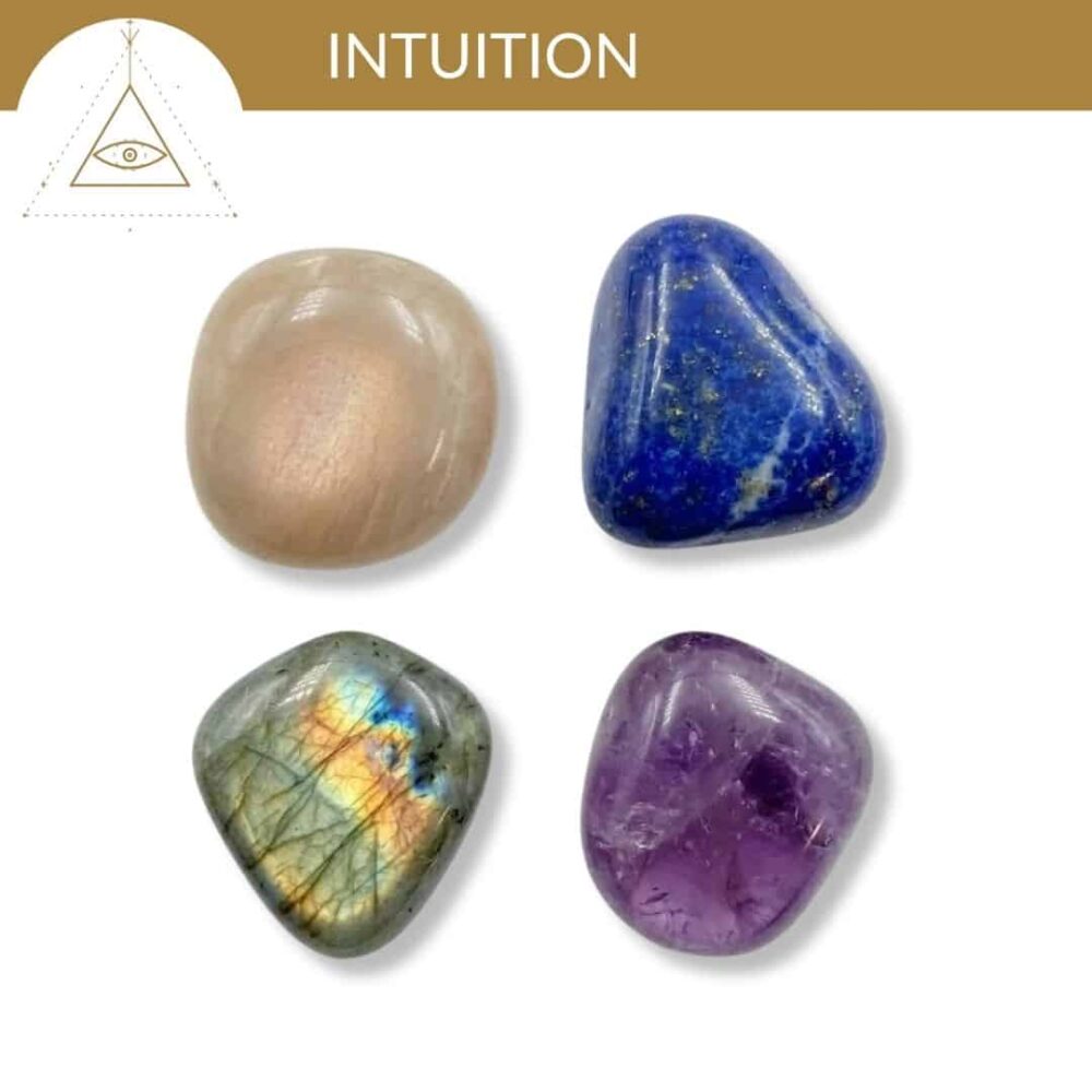 kit pierres intuition pierres naturelles pour se connecter a son intuition et a son ressenti interieur