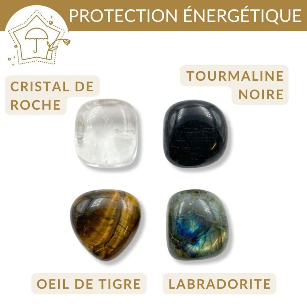 quelle pierre de protection choisir labradorite tourmaline noire oeil de tigre cristal de roche protection efficace