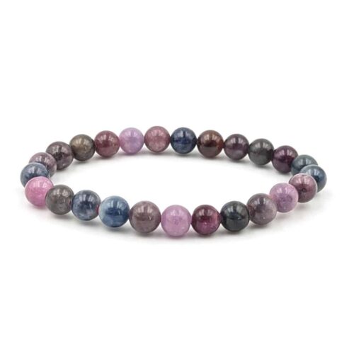 Bracelet Saphir multicolore 8 mm