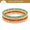 kit bracelets joie optimisme pierres naturelles pour retrouver energie positive confiance et motivation