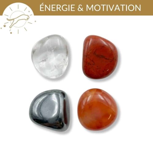 kit pierres energie motivation pierres naturelles pour retrouver energie physique et mentale naturellement
