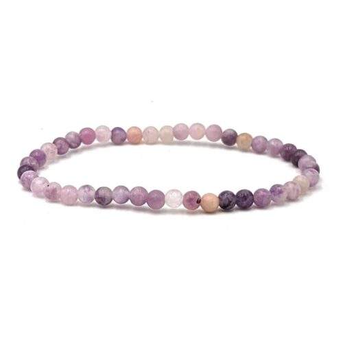 Bracelet Lépidolite 4mm