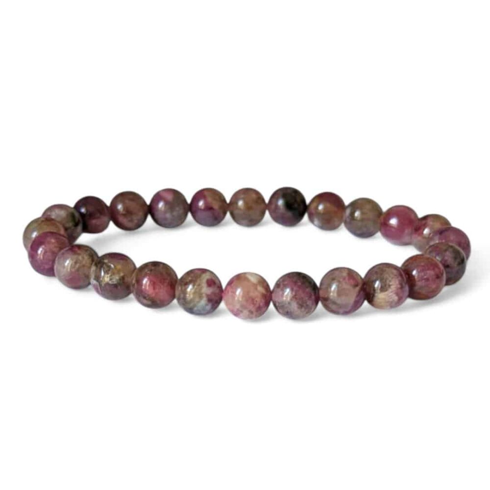 bracelet tourmaline melon d'eau 8mm