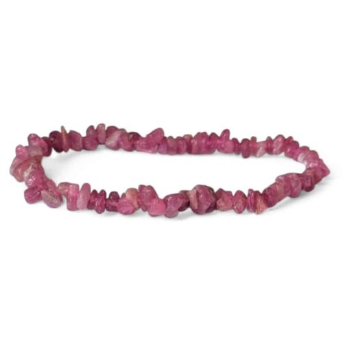 bracelet tourmaline rose baroque