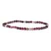 bracelet tourmaline rose sur quartz 4mm