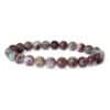 bracelet tourmaline rose sur quartz 8mm