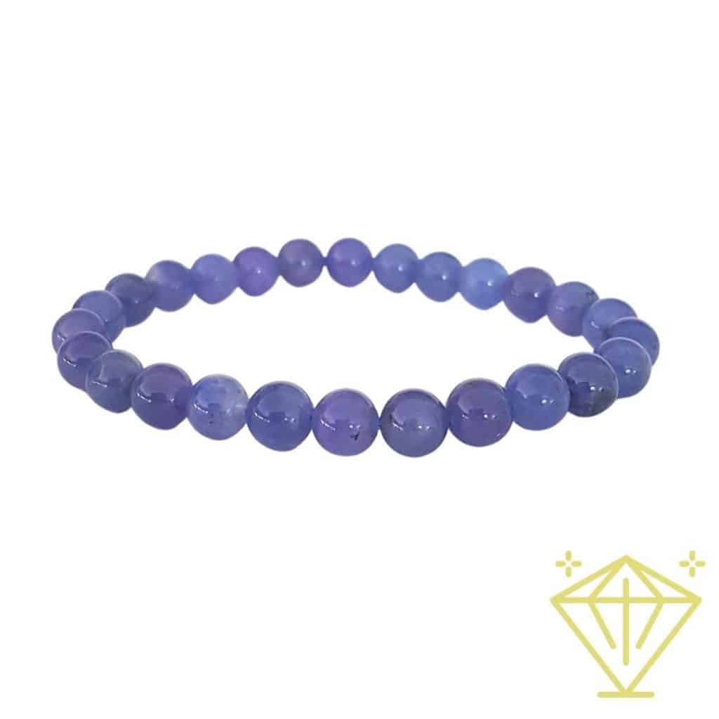 Bracelet Tanzanite bleue 8mm