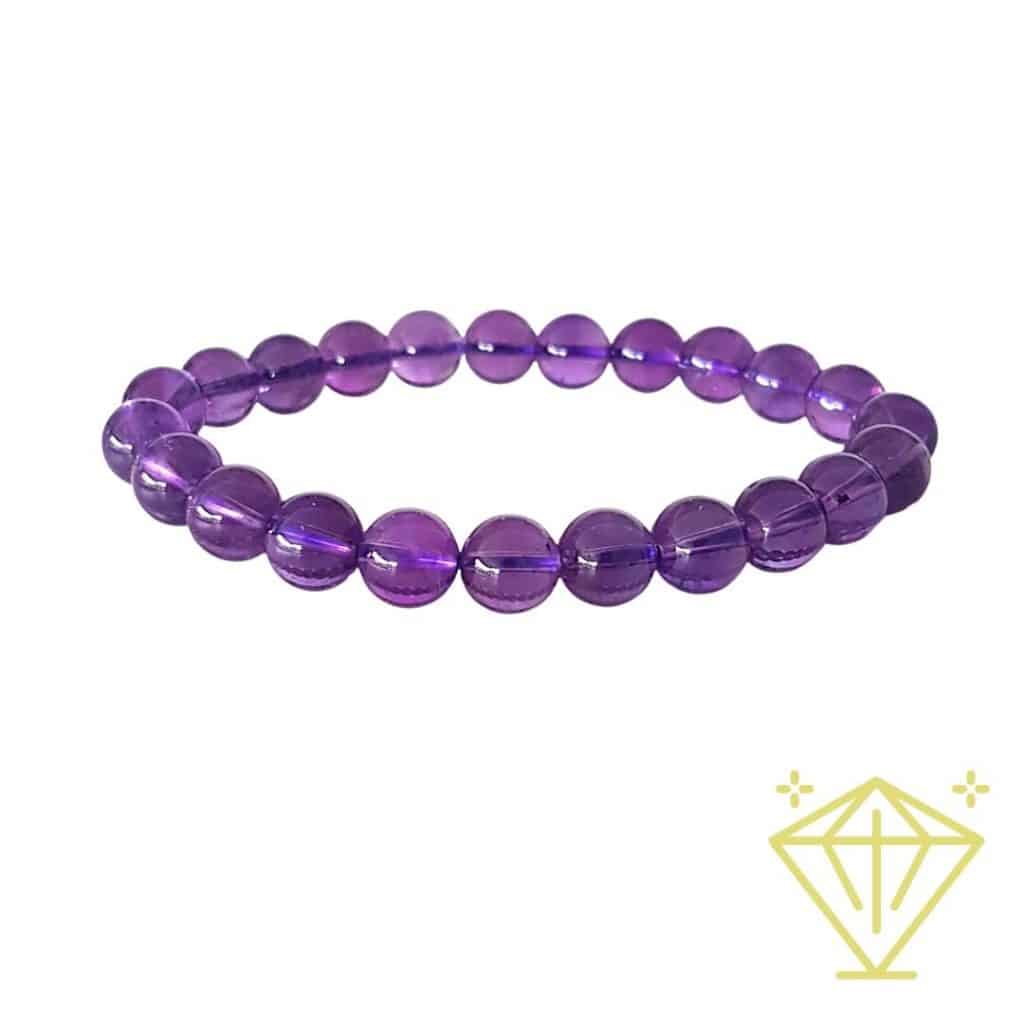 Bracelet Améthyste 8mm AAA