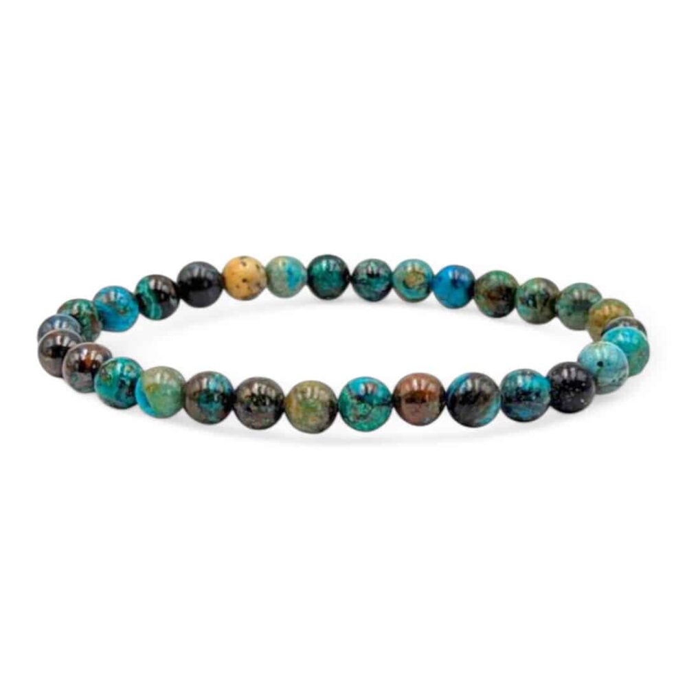 bracelet chrysocolle 6 mm