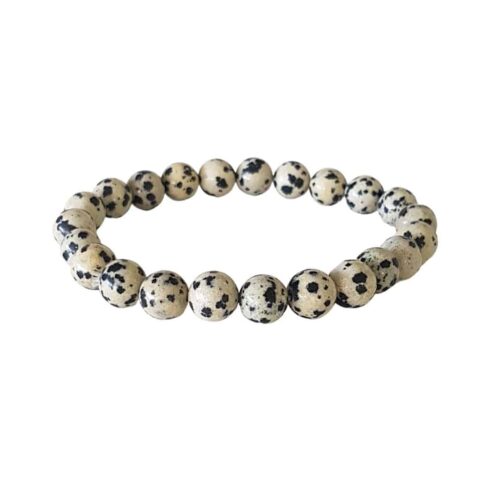 Bracelet Jaspe Dalmatien 8mm