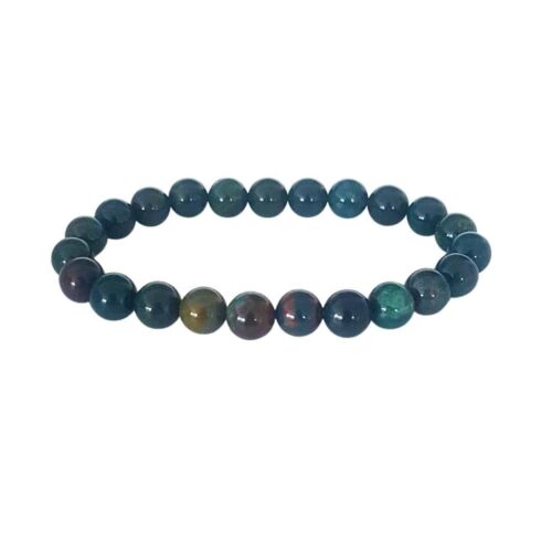 Bracelet Jaspe Héliotrope 8mm