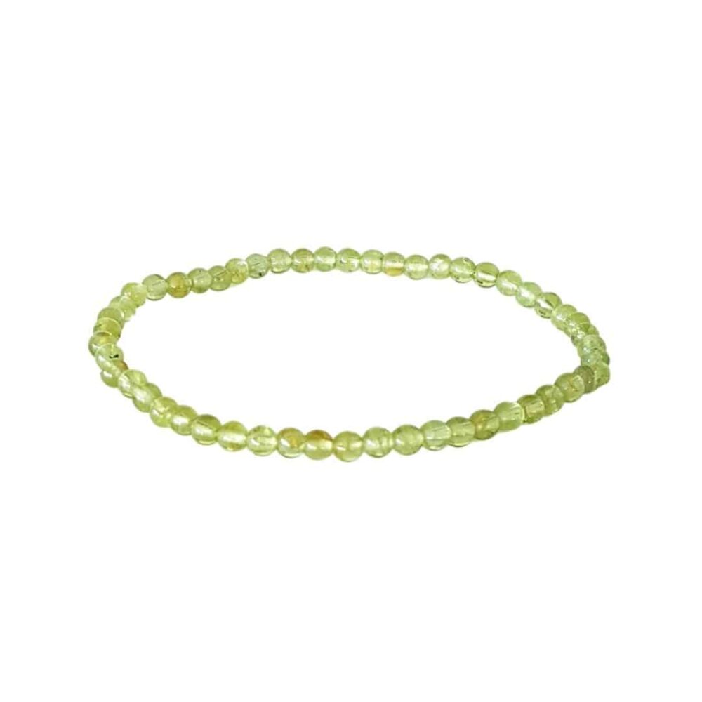Bracelet Péridot (Olivine, Chrysolite) 4mm