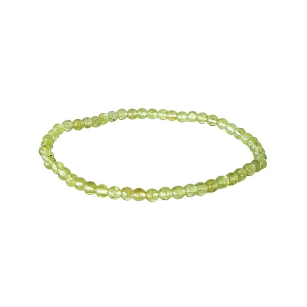 Bracelet Péridot (Olivine, Chrysolite) 4mm