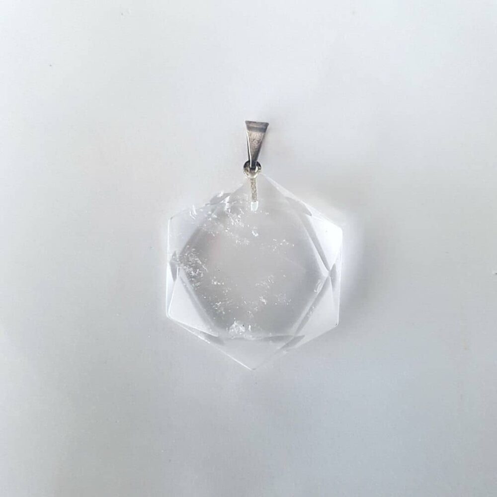 Pendentif Sceau de Salomon Cristal de roche