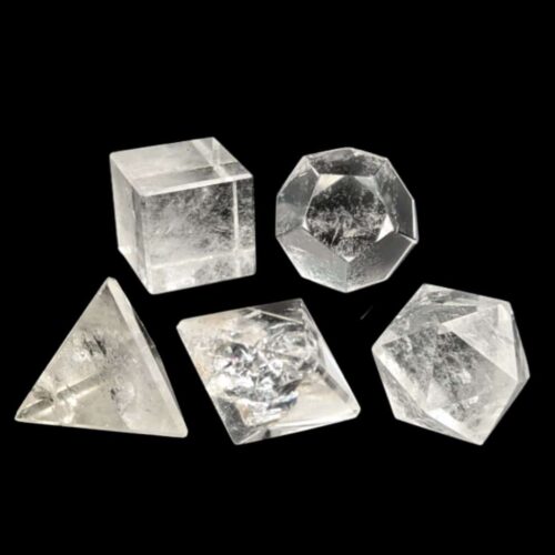solides de platon cristal de roche