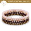 kit 4 bracelets rencontre amoureuse pierres naturelles pour attirer l amour