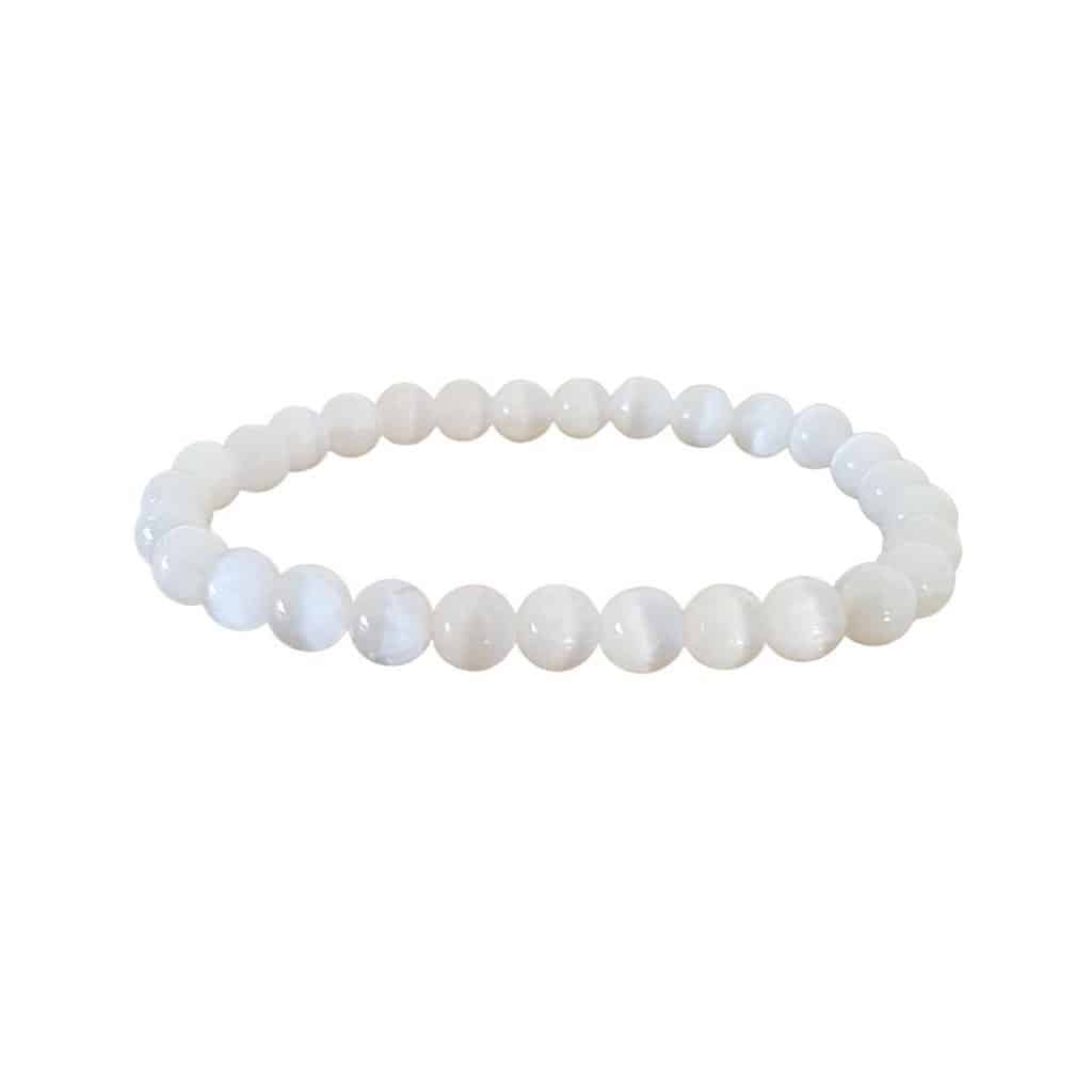 Bracelet Sélénite 6mm