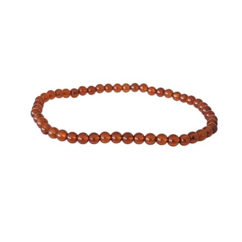 Bracelet Grenat Hessonite 4 mm