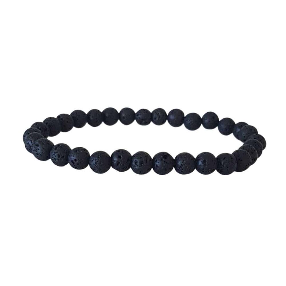 Bracelet pierre de lave 6mm