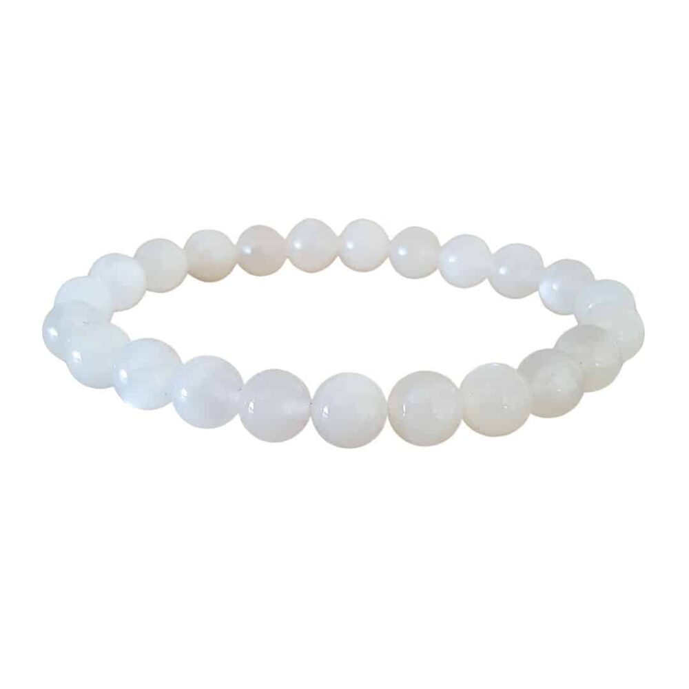 Bracelet Pierre de Lune beige 8mm