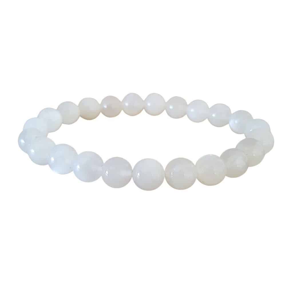Bracelet Pierre de Lune beige 8mm