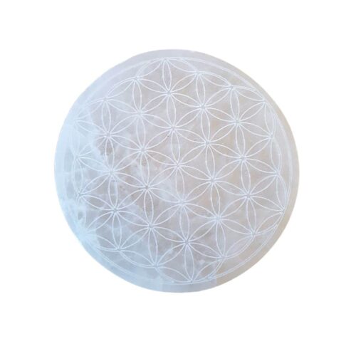 Plaque ronde de Sélénite