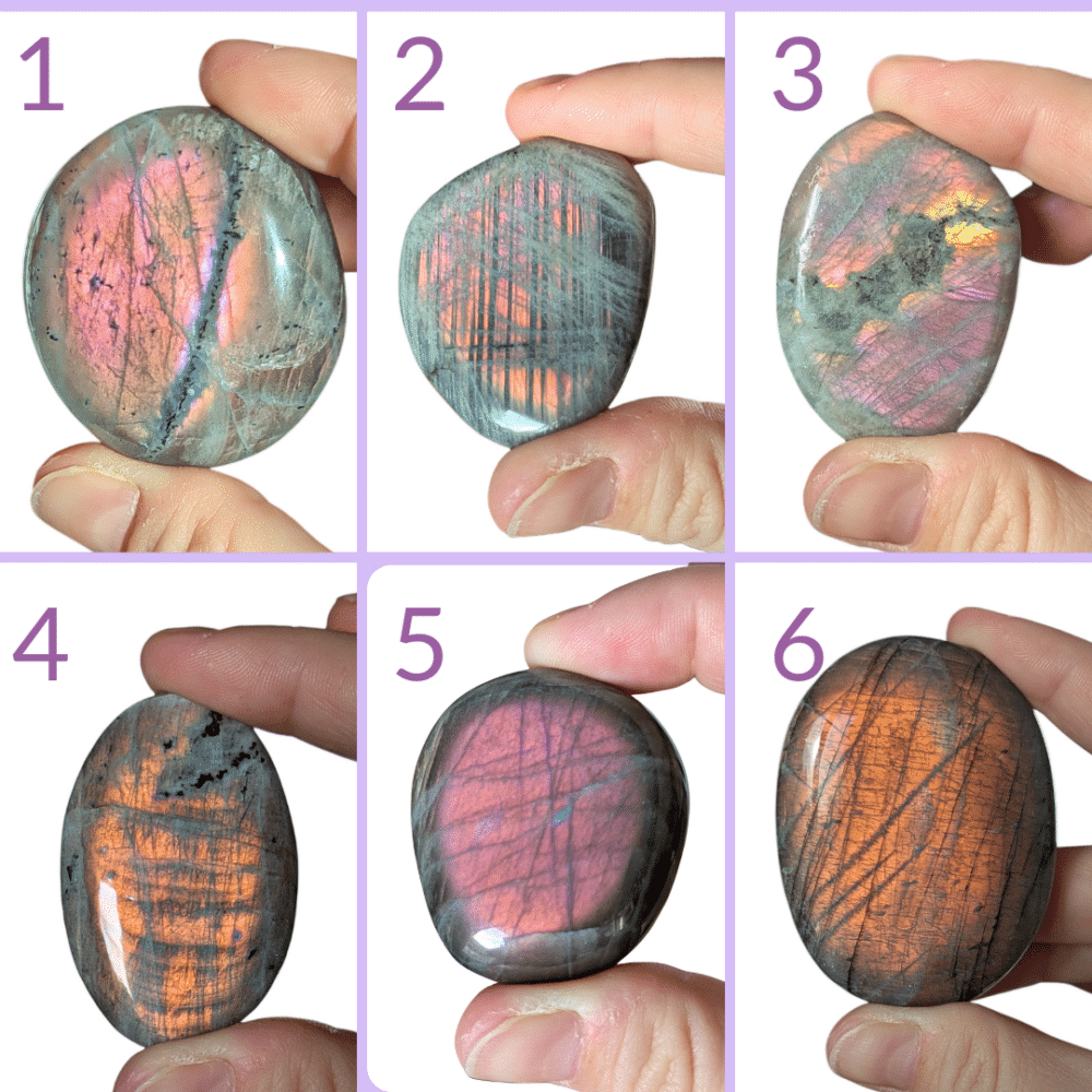 galet labradorite violette