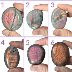 galet labradorite violette