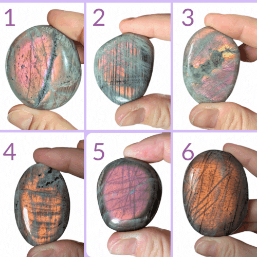 galet labradorite violette