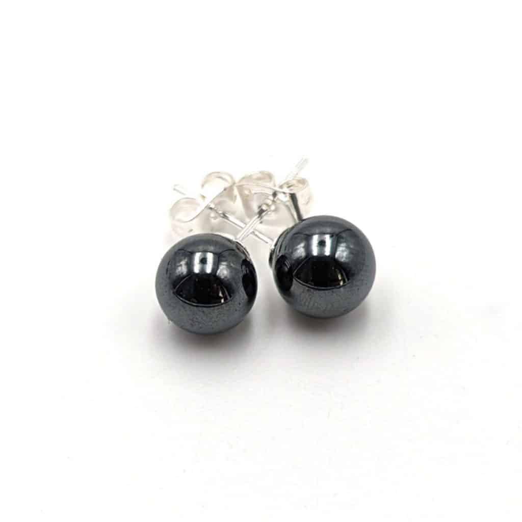 Boucles d'oreilles Hématite