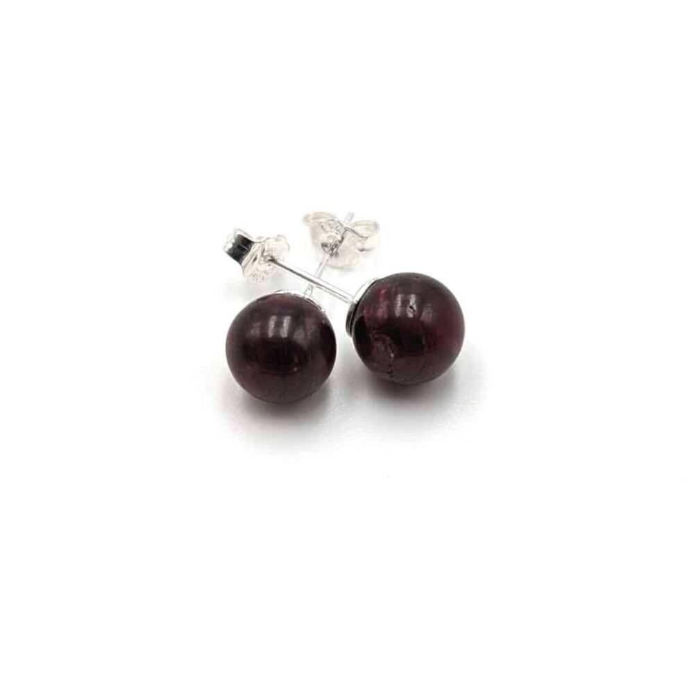 Boucles d'oreilles Grenat