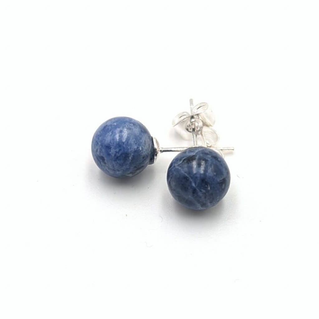 Boucles d'oreilles Sodalite