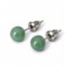 boucles oreilles puces aventurine naturelle garaulion