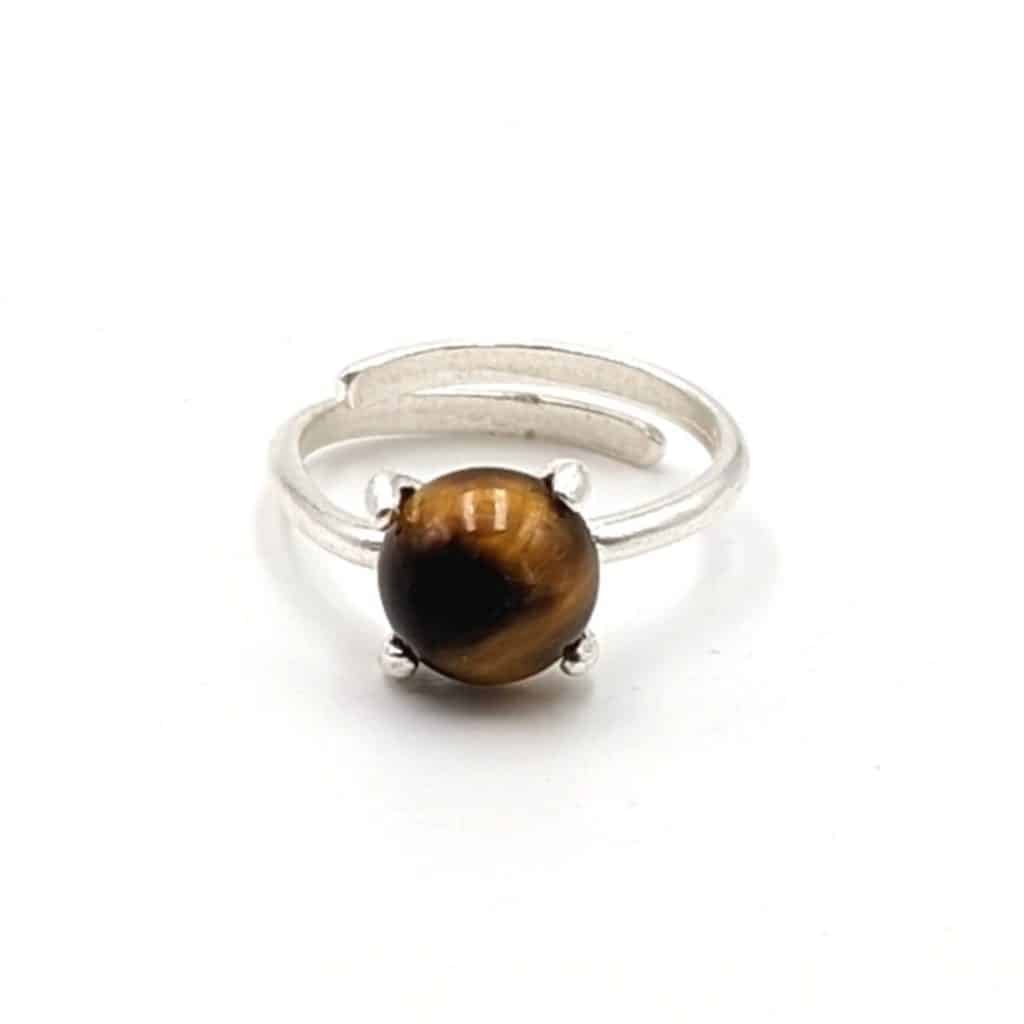 Bague Oeil de Tigre argent