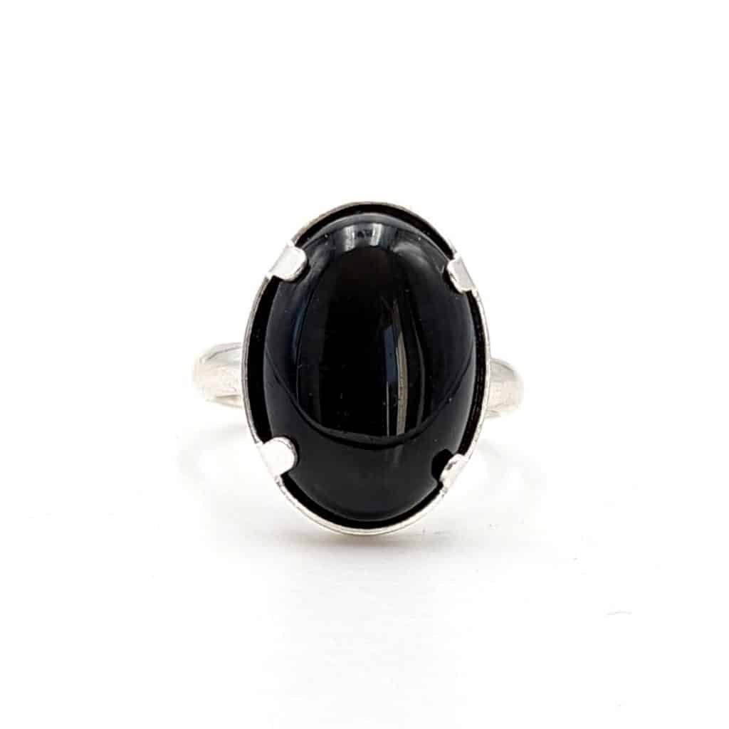 Bague Obsidienne Oeil Céleste
