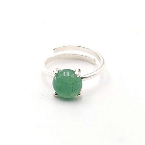Bague Aventurine argent