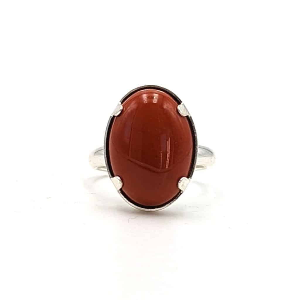 Bague Jaspe rouge